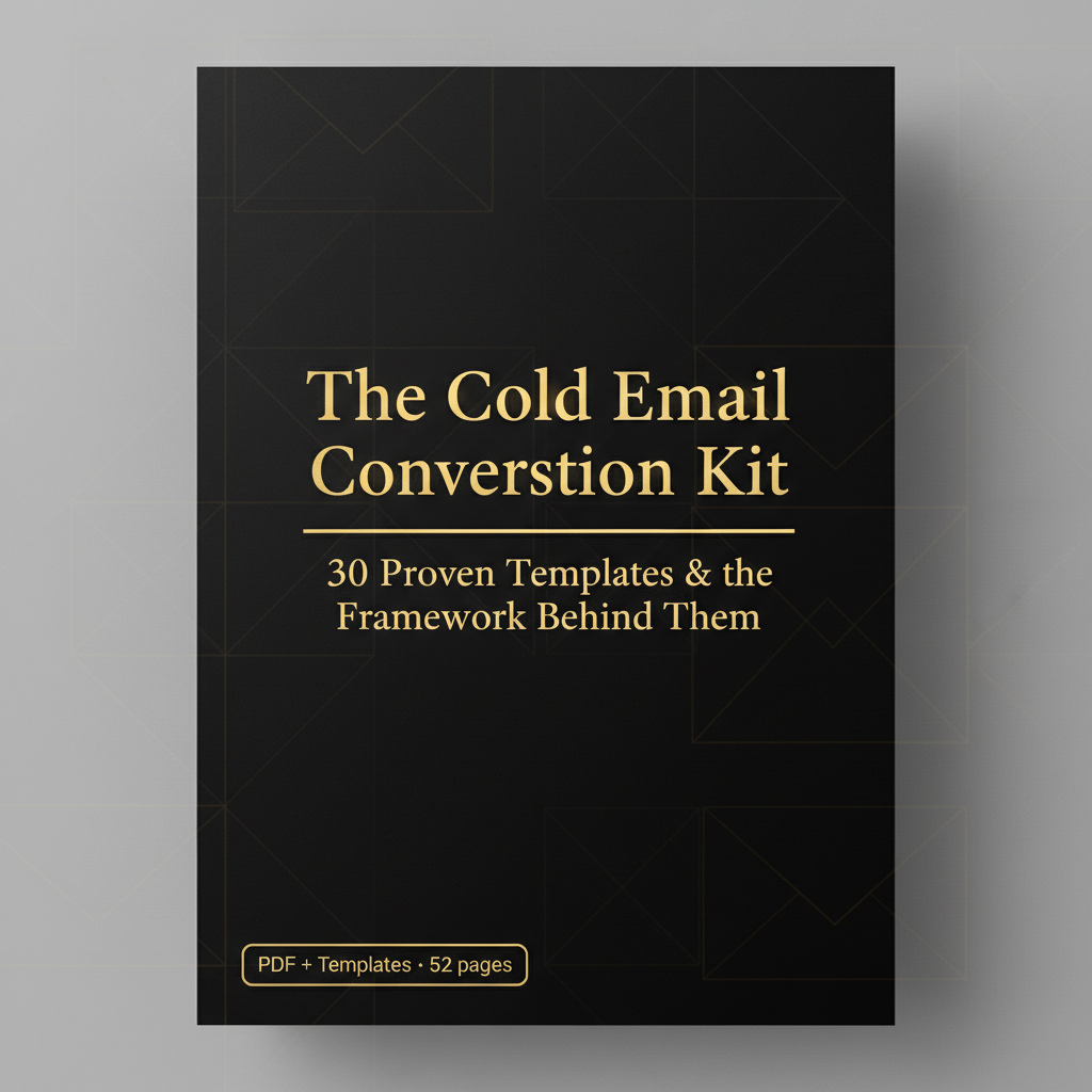 The Cold Email Conversion Kit — example digital product cover