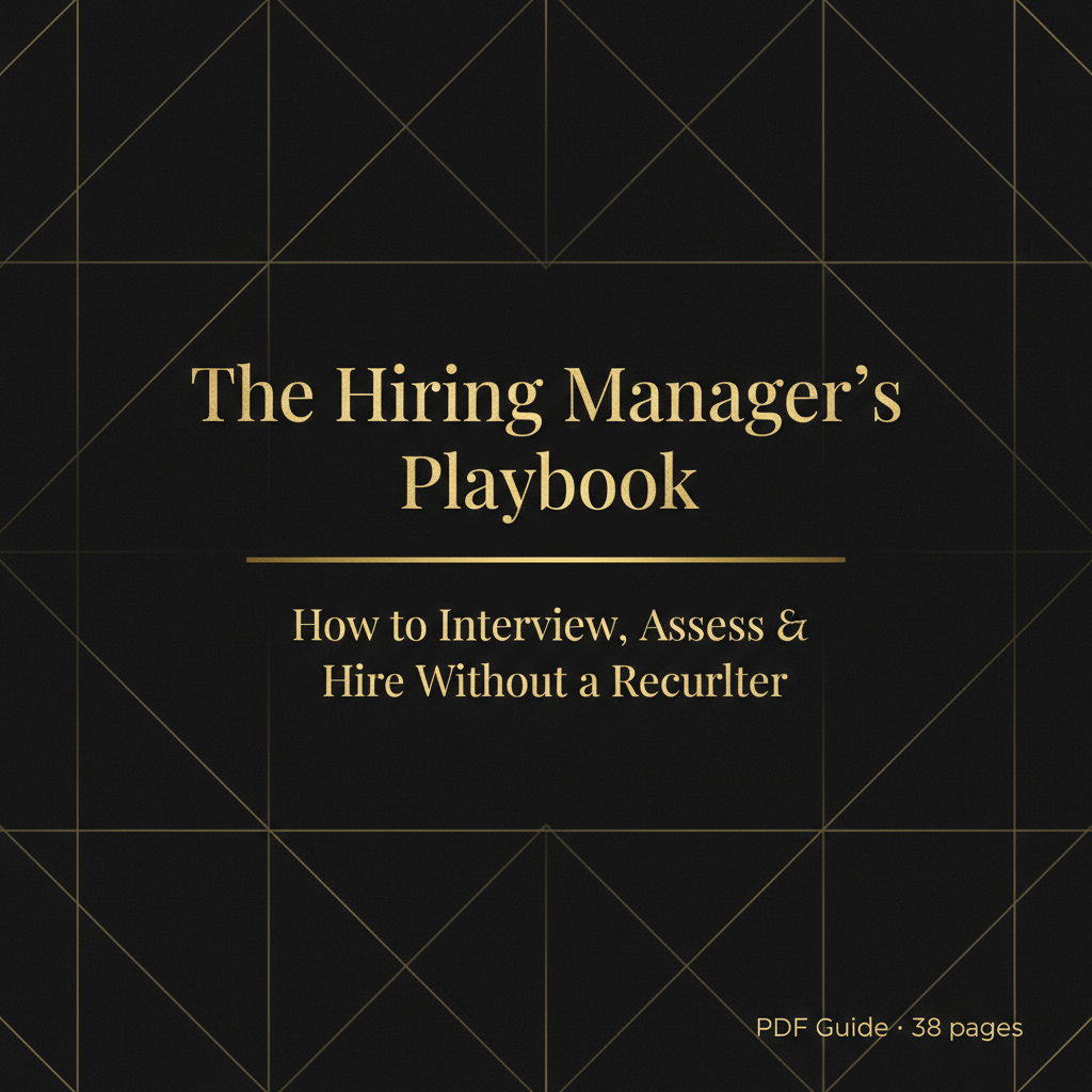 The Hiring Manager's Playbook — example digital product cover